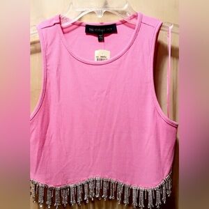 Brand new you tags NWT the vintage stop size small new rhinestone fringe concert